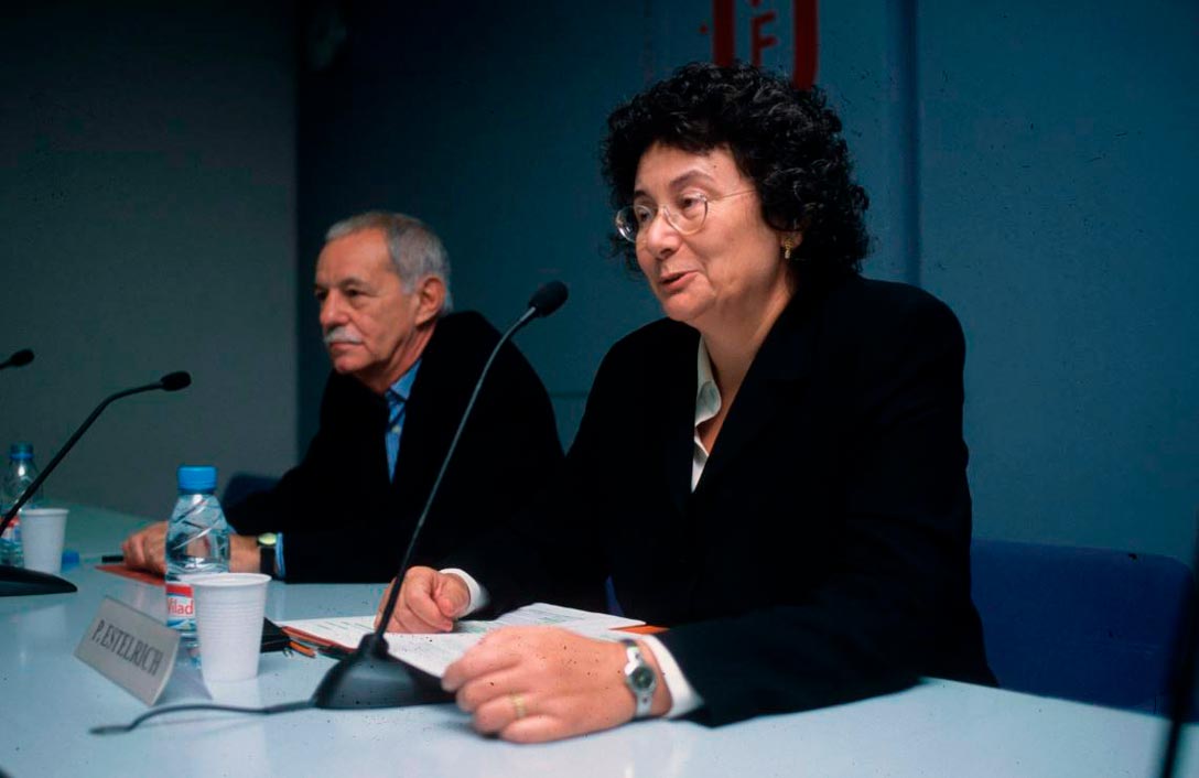 Acte inauguració curs 200203 amb Eduardo Mendoza i Pilar Estelrich