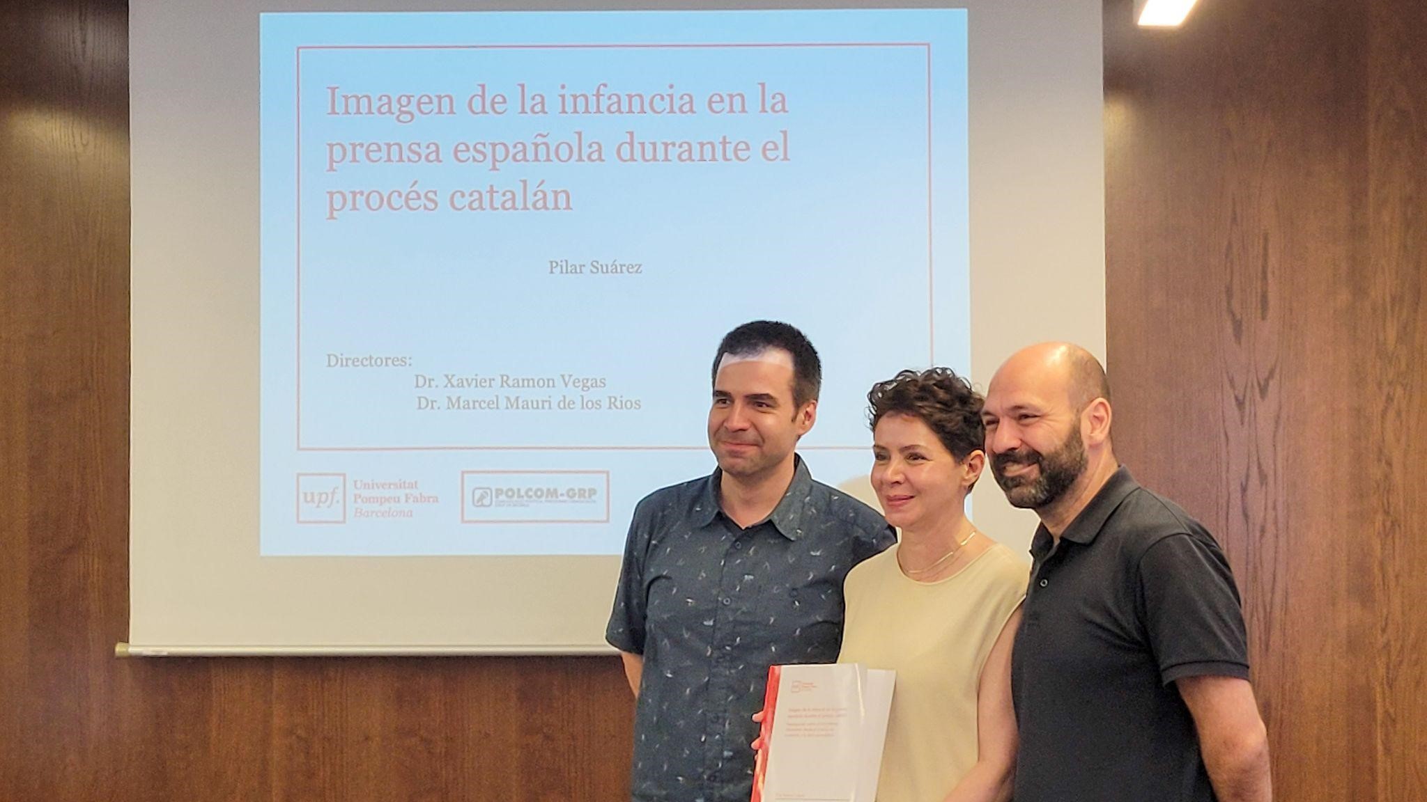 D’esquerra a dreta: Xavier Ramon Vegas, Pilar Suárez López i Marcel Mauri de los Ríos Imatge inicial - D’esquerra a dreta: Xavier Ramon Vegas, Pilar Suárez López i Marcel Mauri de los Ríos