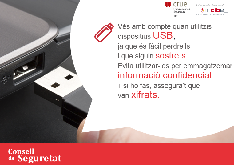Consells de Seguretat: els dispositius USB