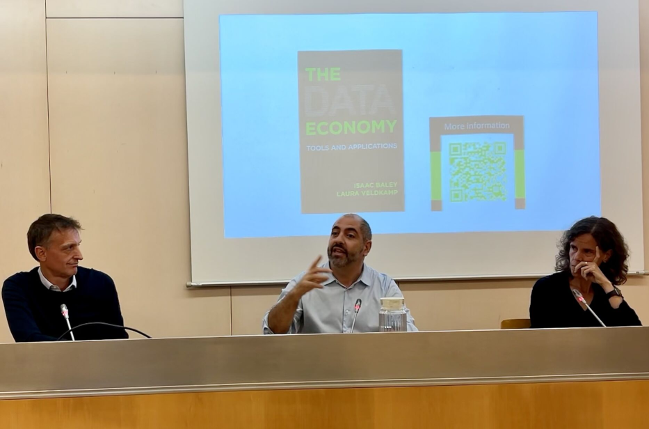 Book presentation, with professors Jan Eeckhout, Isaac Baley, and Caterina Calsamiglia