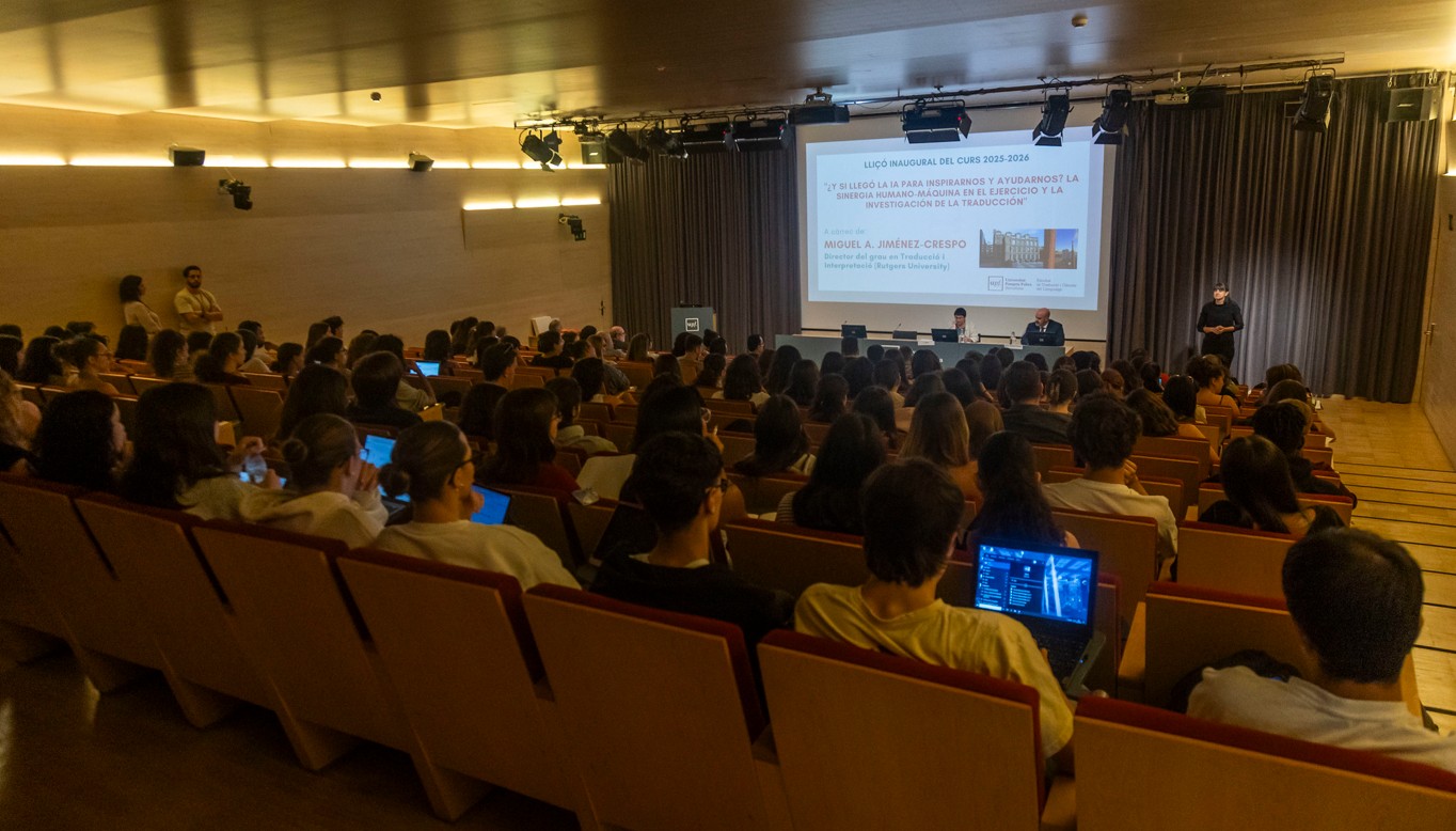 Lliçó inaugural de la Facultat de Traducció.