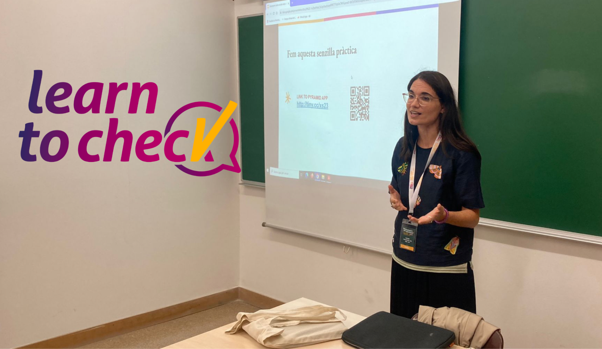 Courage joins the Learn to Check event in Barcelona