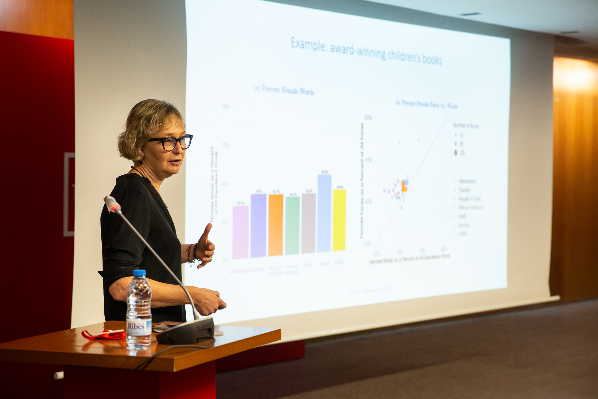 Marianne Bertrand during the inaugural lecture