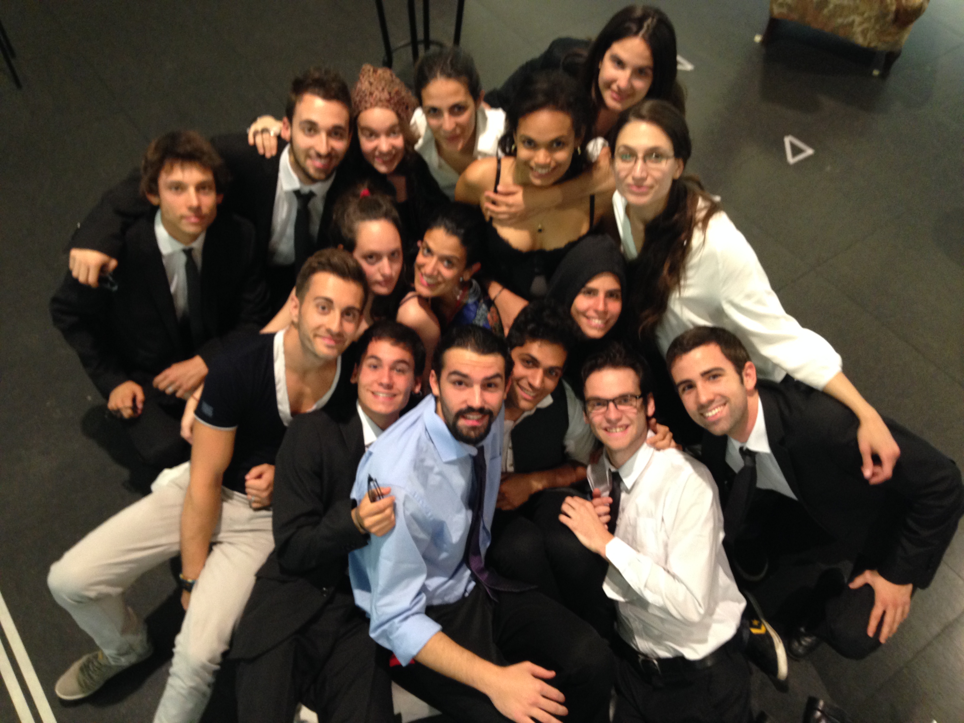 The students of the second level of the Theatre Workshop