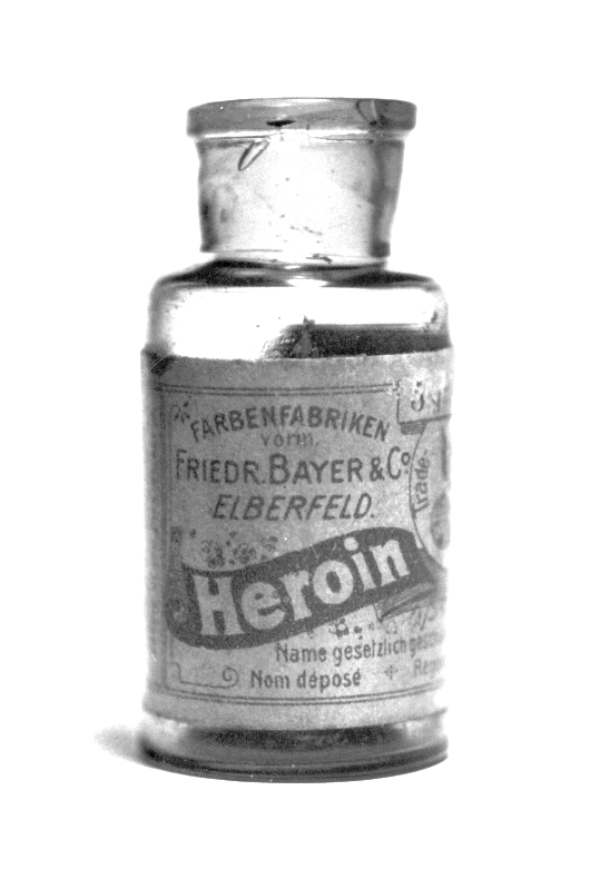 Ampolla d'heroïna Bayer - imatge CC