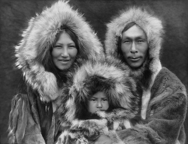 Inupiat Family at Noatak, Alaska - Edward S. Curtis